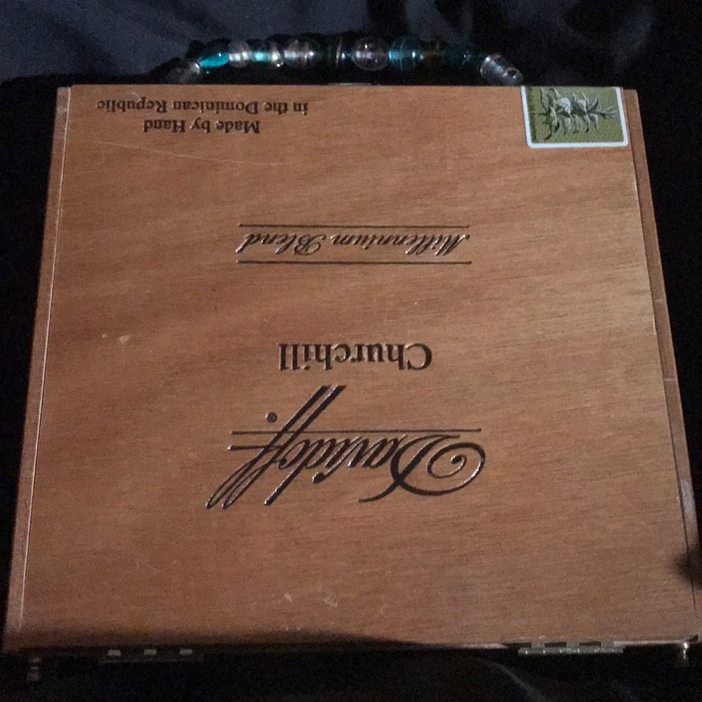 Handmade cigar box purse